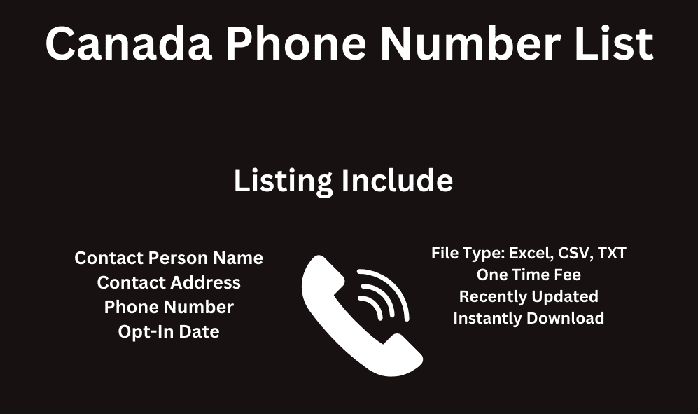 Canada phone number list