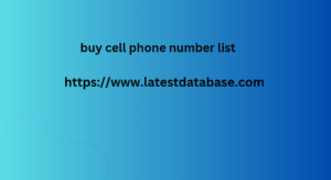 buy cell phone number list