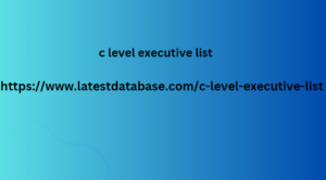 c level executive list