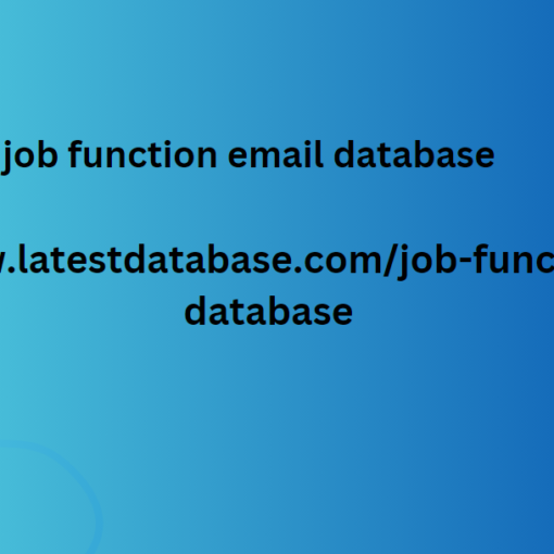 Job Function Email List